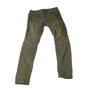 Miss me standard skinny green jeans size 25